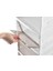 6 Katlı, Katlanabilir Ayakkabılık, Taşınabilir Çok Amaçlı, Geniş, Katlanabilir Dolap ve Raf, Katlanır Taşınabilir Premium Portatif Organizer Ayakkabılık (25,5cm x 34,5cm x 105,5CM) (Beyaz) 3