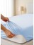 Çift Kişilik Düz Penye &#37;100 Pamuklu Lastikli Çarşaf 180X200 Newsheet Mavi 2