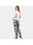 Kadın Dokuma Çiçekli Kısa Kollu Pijama Takım 3336 4