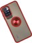 Xiaomi Redmi 10 2022 Kılıf Montreal Yüzüklü Silikon Kapak - Kırmızı 3