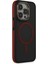 iPhone 15 Pro Rocky Magsafe Kapak - Siyah-Kırmızı 2