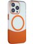 iPhone 14 Pro Max Pc Suit Magsafe Kapak - Turuncu 1