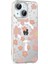 Apple iPhone 14 Floral Magsafe Kapak - Pembe 1