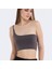Kahverengi Askı Detay Crop Top 4