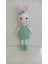 Yeşilli Tavşan Amigurumi Örgü Oyuncak 1