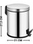 5 Litre Çöp Kovası Metal Paslanmaz Çelikli Pedal Çöp Kutusu Tuvalet Banyo Balkon Mutfak 2