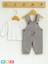 Unisex Kot Tulum Sonbahar Kış Kız Erkek Bebek 2li Takım Overall Jumpsuit 1