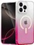 Apple iPhone 14 Pro Max Pummel Shiny Magsafe Kapak - Pembe 1
