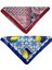 2 Li Saten Bandana Seti Saten Fular Saten Çanta Aksesuarı Özel Desen Bandana 45X50 cm 1