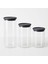 3 Lu Plastik Kapaklı Saklama Kabı Setı 9cm x 21-24-26 cm (1200 ML+1750 ML+2000ML)-CAM Saklama Kabı 2