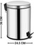 12 Litre Çöp Kovası Metal Paslanmaz Çelikli Pedal Çöp Kutusu Tuvalet Banyo Balkon Mutfak 2