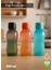 Suluk 3'lü Set Su Şişesi Bpa Free Okul Suluğu Pp-5 Suluk Spor Okul Ofis Suluğu Siyah-Turuncu-Mavi 900 ml 1