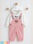 Unisex Kot Tulum Sonbahar Kış Kız Erkek Bebek 2li Takım Overall Jumpsuit 1