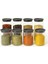 8 Lı Baharatlık Setı 70 x 100-70 x 160 Plastık Kapak-Borosilikat Cam-Cam Baharatlık (300 1