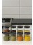 8 Lı Baharatlık Setı 70 x 100-70 x 160 Plastık Kapak-Borosilikat Cam-Cam Baharatlık (300 2