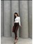 Kadın Dar Paça Kemerli Elegant Office Pantolon 3