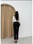Kadın Dar Paça Kemerli Elegant Office Pantolon 3