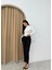Kadın Dar Paça Kemerli Elegant Office Pantolon 5