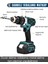 PH277 Profesyonel 21V 2AH Akülü 4lü Set 800NM Somun Sökme, Vidalama Matkap, Kırıcı Delici Hilti ve Avuç Taşlama 4