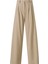 Kadın Fc Bej Lastikli Yüksek Bel Palazzo Pantolon 3