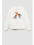 Unisex Çocuk Baskılı 3 Iplik Kumaş Pamuklu Sweatshirt 1