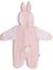 Tavşan Kostüm Önden Açık Kapşonlu Bebek Tulumu Romper %100 Pamuk ( Arkası Ponponlu ) 5