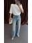 Zımbalı Straight Açık Jean 4