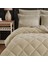 King Size (Battal Boy) Striped Jakarlı Wellsoft Yorgan + 2 Volanlı Yastık Kılıfı 3