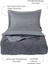 King Size (Battal Boy) Striped Jakarlı Wellsoft Yorgan + 2 Volanlı Yastık Kılıfı 2