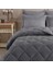 King Size (Battal Boy) Striped Jakarlı Wellsoft Yorgan + 2 Volanlı Yastık Kılıfı 3