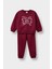 Kız Bebek 2'li Takım Baskılı İçi Yumuşak Tüylü Sweatshirt Eşofman Altı F0543A525WN 1