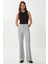 Dikişli Straight Poliviskon Pantolon LGP0023 Gri 1