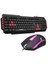 Hyk-46 Combo Siyah USB Kırmızı Tuşlu Q Gaming Oyuncu 1
