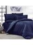 4 Parça Lacivert Çift Kişilik Nevresim Takımı 2