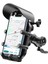 Ayna Bağlantılı Güneş ve Yağmur Korumalı 360° Derece Ayarlanabilir Motosiklet Telefon Tutucu 1
