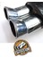 50 Mm. Çiftli Yassı Krom Sessiz Egzoz Eksoz Çıkışı 5
