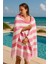 Mimoza Unisex Peştemal Plaj Havlusu 100X180 cm &#37;100 Pamuklu Soft Pembe-Açık Pembe 1
