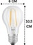 (8 adet) Osram 6,5W (60W) 2700K (Sarı Işık) Dim Edilebilir E27 Duylu (Kalın Duy) LED Şeffaf Ampul 3