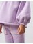 Kız Çocuk Pamuklu Lila Inci Detaylı Sweatshirt Eşofman Takımı - Balon Kol 5