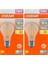 (2 adet) Osram 6,5W (60W) 2700K (Sarı Işık) Dim Edilebilir E27 Duylu (Kalın Duy) LED Şeffaf Ampul 1