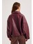 Kadın Yeni Sezon Oversize Bomber Deri Ceket 3