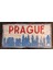 Prag Silüetli Dekoratif Alüminyum Tabela - Prag Manzaralı Duvar Dekoru Levha - 10cm X 20cm 2