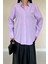 Lila Poplin Gömlek 3