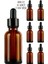 6 Adet 100 ml Amber Cam Damlalık Serum Şişesi 100 cc Siyah Kapaklı Kahverengi Dropper Cam Şişe 1