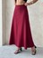 Uzun Astarlı Bordo Etek 5