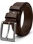 Kahverengi 100 % Hakiki Deri Kumaş Pantolon Kemeri 1