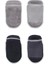Nessiworld Bistyle 2'li Altı Havlu Sneakers Kaymaz Çorap 20501 Gri-Antrasit 3
