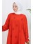 Desenli Tunik 1012-06 Nar Çiçeği 3