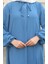 Kolu Lastikli Fermuarlı Ferace 0140-02 Indigo 5