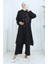 Aerobin Kumaş Tunik Pantolon Ikili Takım 2134-07 Siyah 2